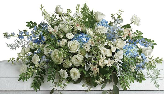 Tender Remembrance Casket Flowers