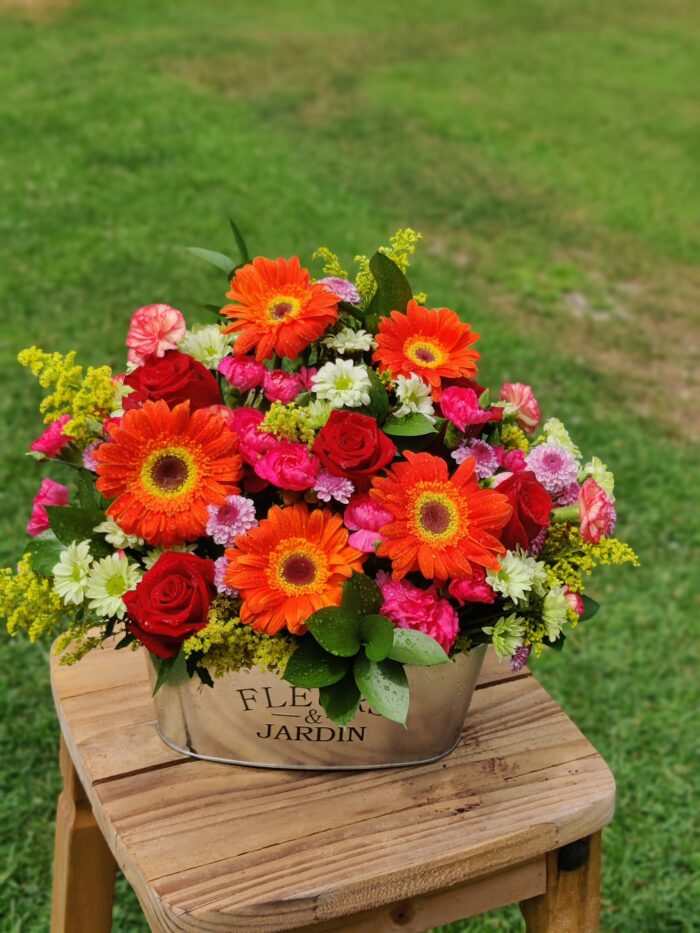 Citrus Burst Flower & Garden Tin